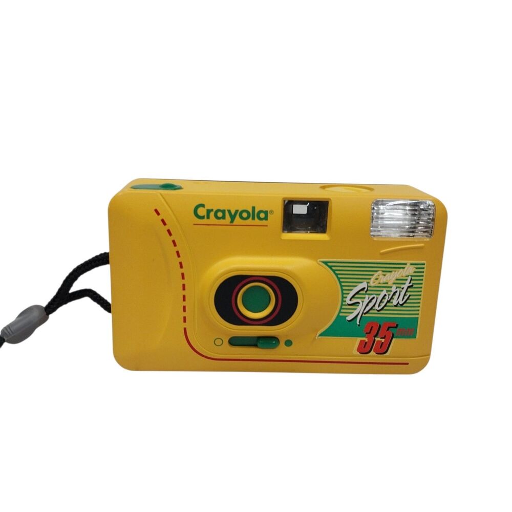 Vintage Crayola Rare Yellow 35 MM Film Retro Camera CR450